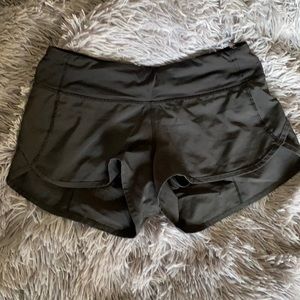 Lululemon black running shorts